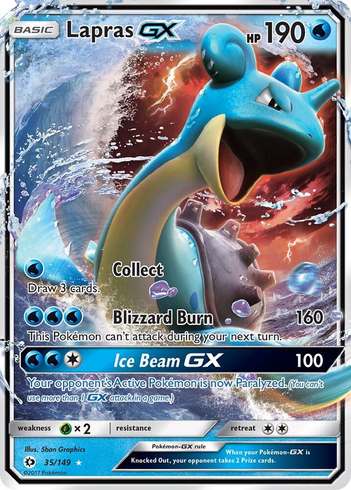 Lapras GX 35/149 (SM Base Set) - Holofoil