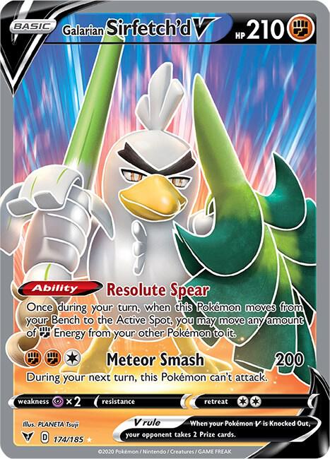 Galarian Sirfetch'd 174/185 (SWSH04: Vivid Voltage) - Holofoil