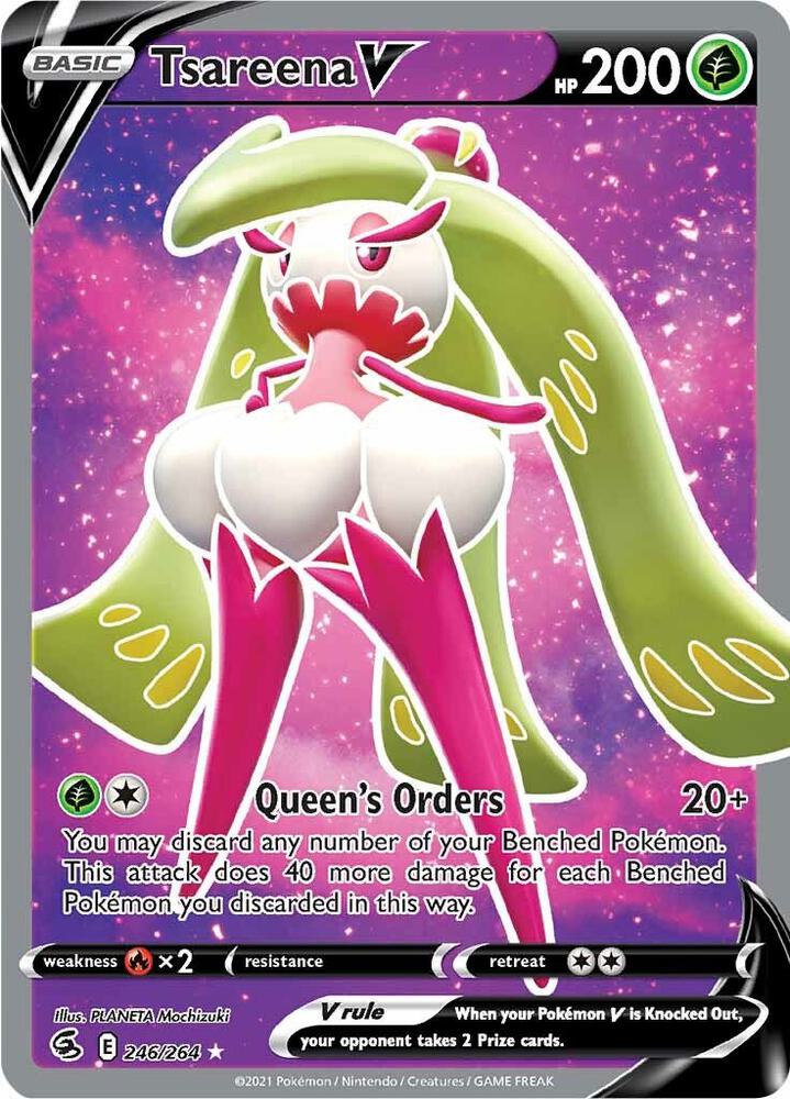 Tsareena V 246/264 (SWSH08: Fusion Strike) - Holofoil