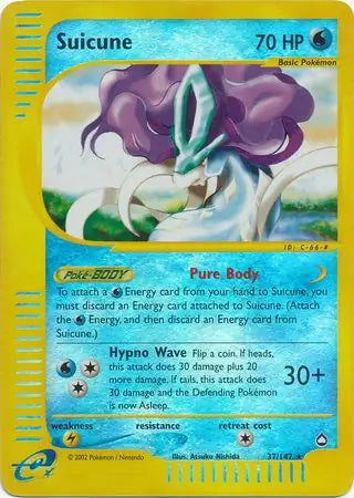 Suicune 037/147 (Aquapolis) - Reverse Holofoil