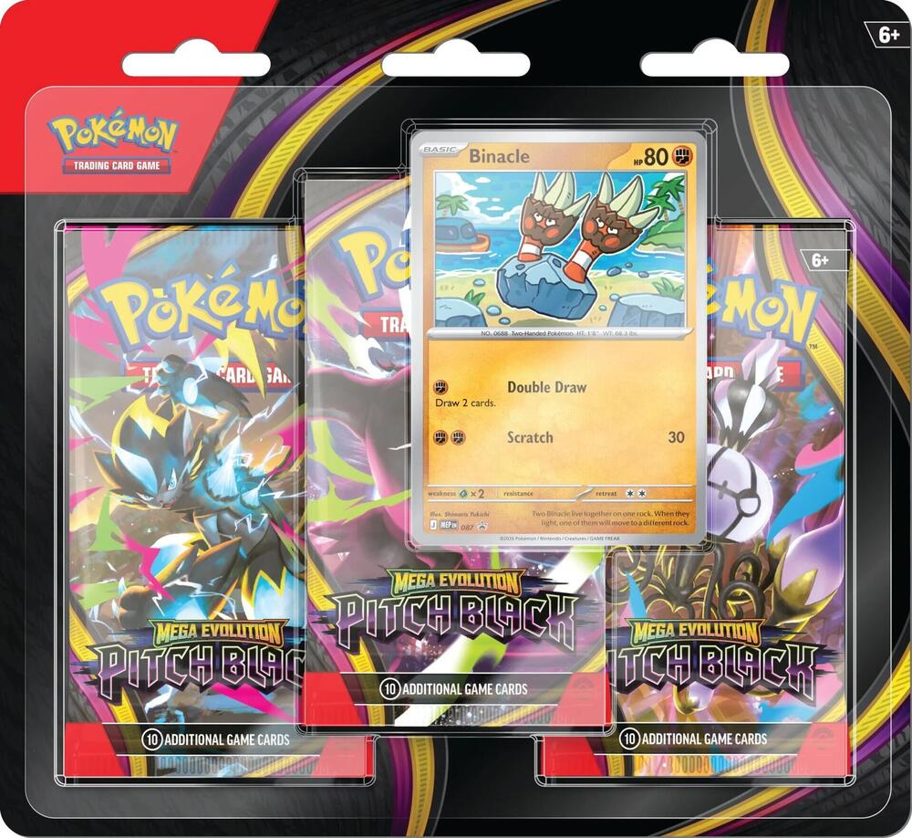 Pitch Black 3 Pack Blister Binacle (ME05: Pitch Black)