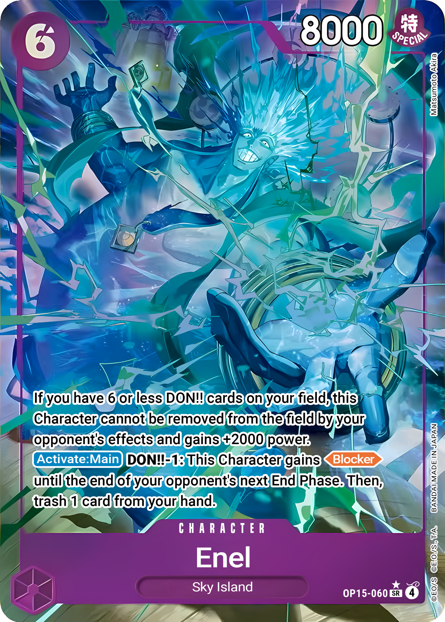 Enel OP15-060 (Adventure on Kami's Island) - Alternate Art Foil