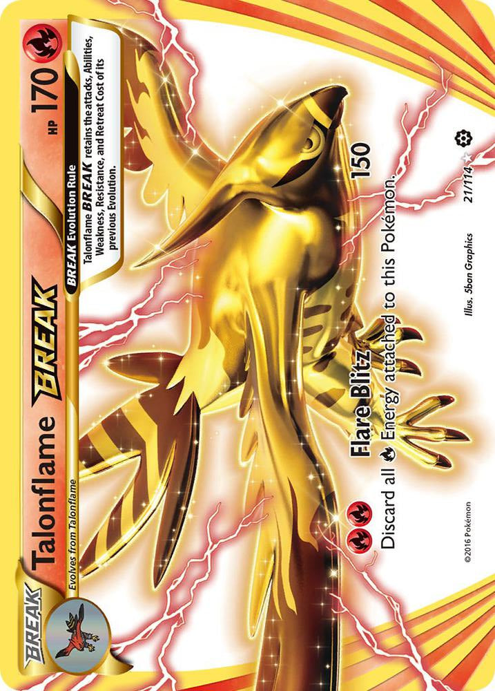 Talonflame BREAK 21/114 (XY - Steam Siege) - Holofoil