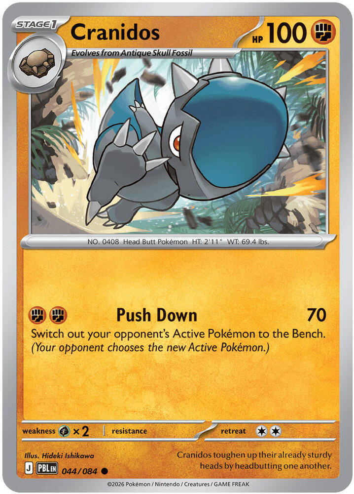 Cranidos 044/084 (ME05: Pitch Black) - Reverse Holofoil