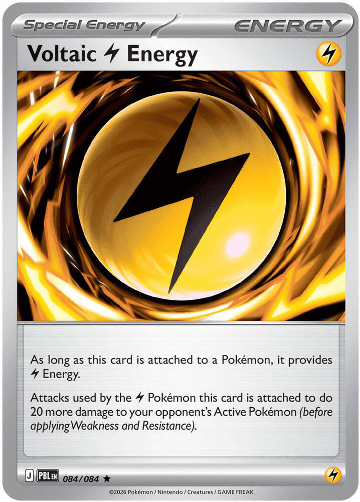 Voltaic Lightning Energy 084/084 (ME05: Pitch Black) - Holofoil