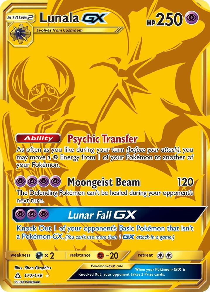 Lunala GX 172/156 (SM - Ultra Prism) - Holofoil