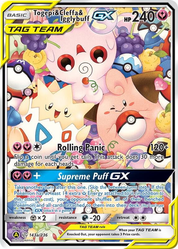 Togepi and Cleffa and Igglybuff GX 143a/236 (Alternate Art Promos) - Holofoil