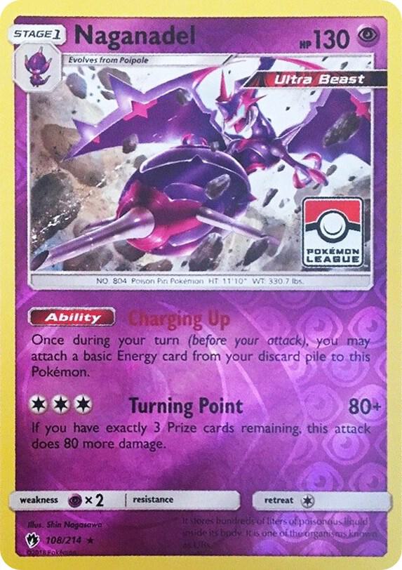 Naganadel 108 214 Pokemon League 108/214 (League & Championship Cards) - Reverse Holofoil