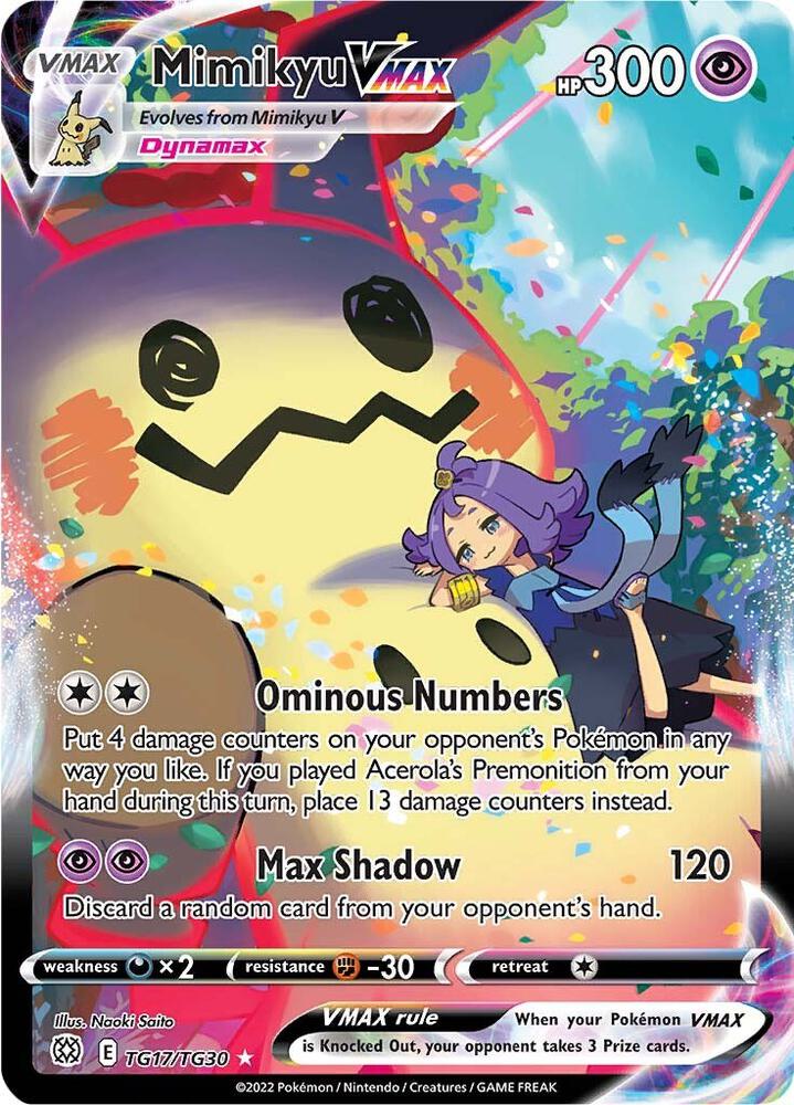 Mimikyu VMAX TG17/TG30 (SWSH09: Brilliant Stars Trainer Gallery) - Holofoil