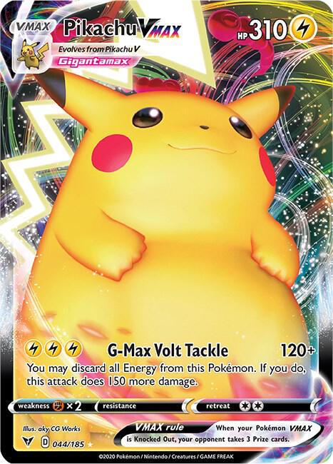 Pikachu VMAX 044/185 (SWSH04: Vivid Voltage) - Holofoil