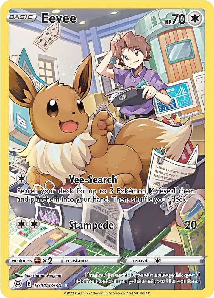 Eevee TG11/TG30 (SWSH09: Brilliant Stars Trainer Gallery) - Holofoil