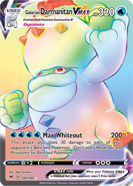 Galarian Darmanitan VMAX Secret 187/185 (SWSH04: Vivid Voltage) - Holofoil