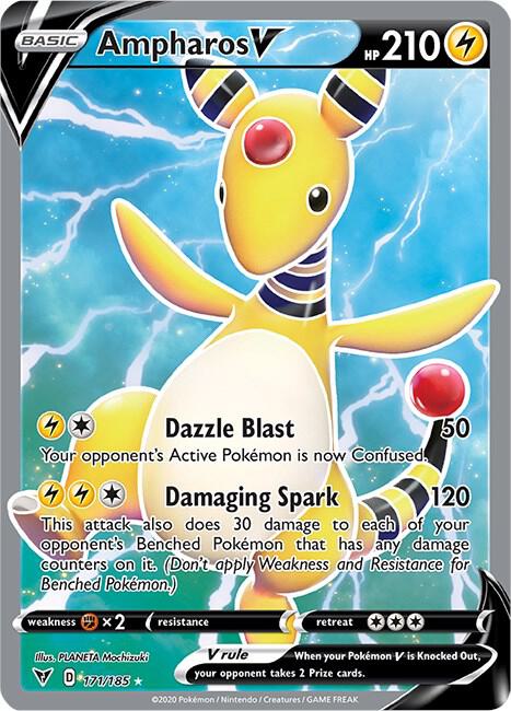 Ampharos V 171/185 (SWSH04: Vivid Voltage) - Holofoil