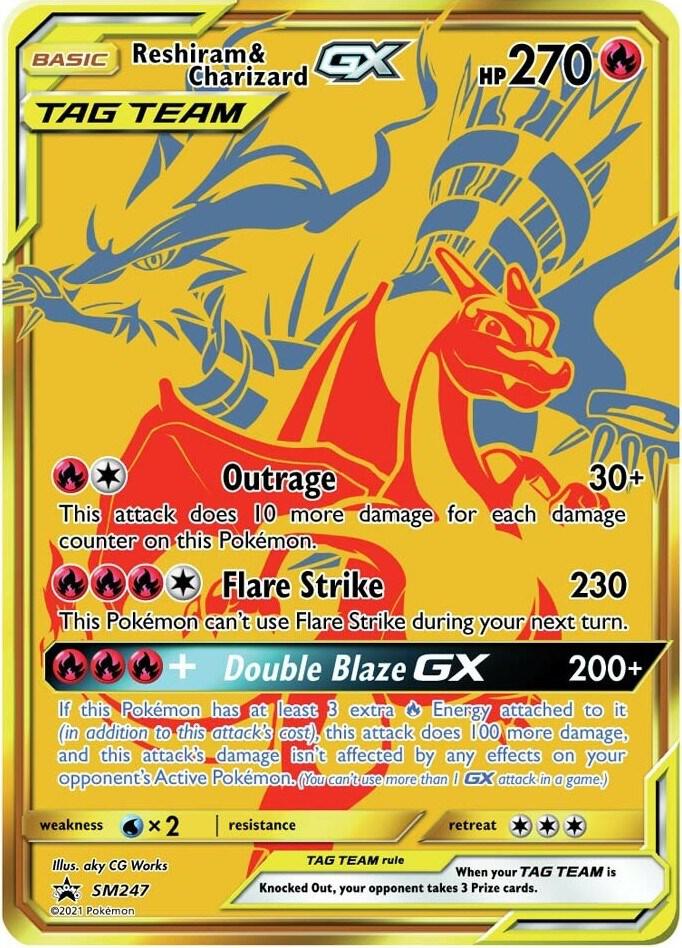 Reshiram and Charizard GX SM247 (SM Promos) - Holofoil