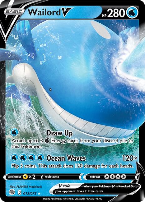 Wailord V 013/073 (Champion's Path) - Holofoil