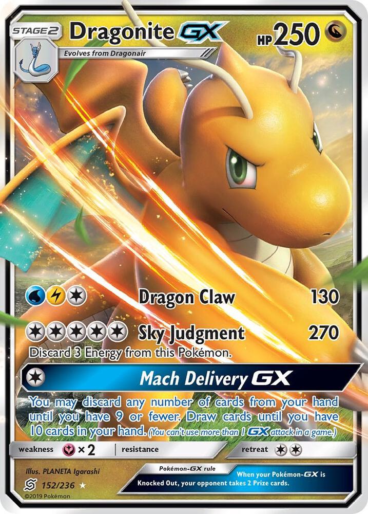Dragonite GX 152/236 (SM - Unified Minds) - Holofoil