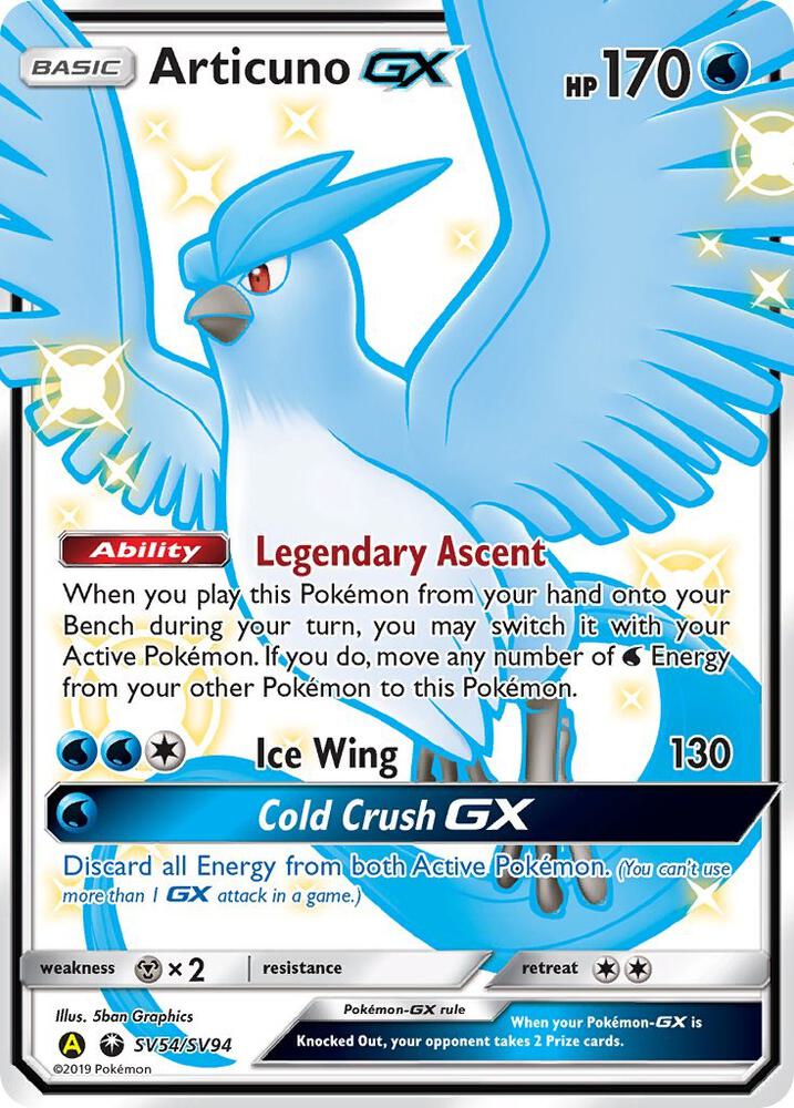 Articuno GX SV54/SV94 (Hidden Fates: Shiny Vault) - Holofoil