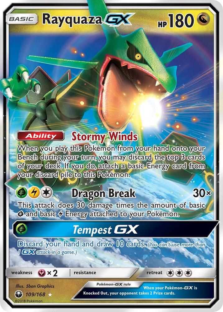 Rayquaza GX 109/168 (SM - Celestial Storm) - Holofoil