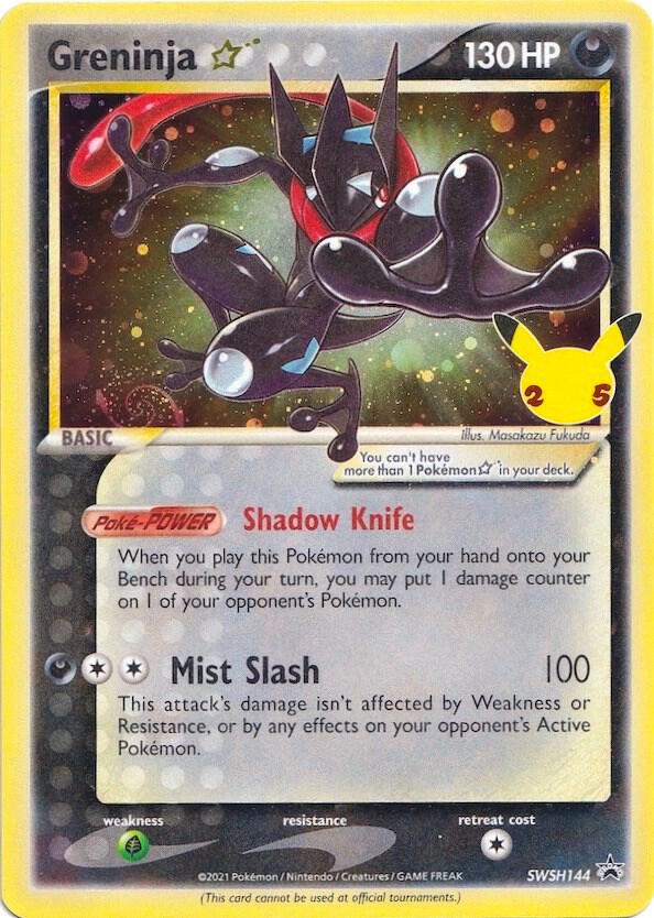 Greninja Star SWSH144 (SWSH: Sword & Shield Promo Cards) - Holofoil