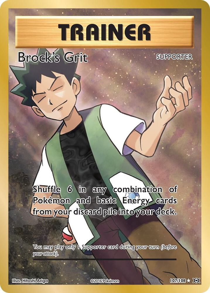 Brock's Grit 107/108 (XY - Evolutions) - Holofoil