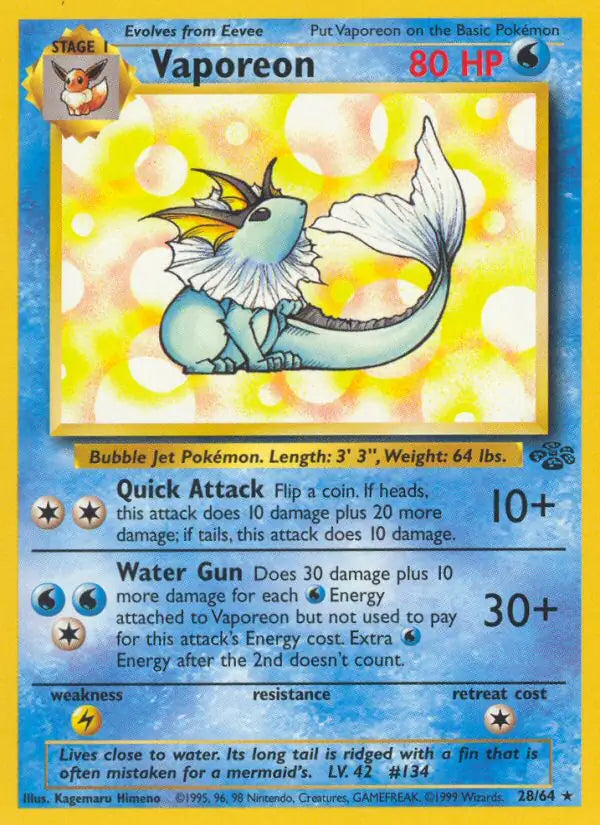 Vaporeon 28/64 (Jungle) - Unlimited