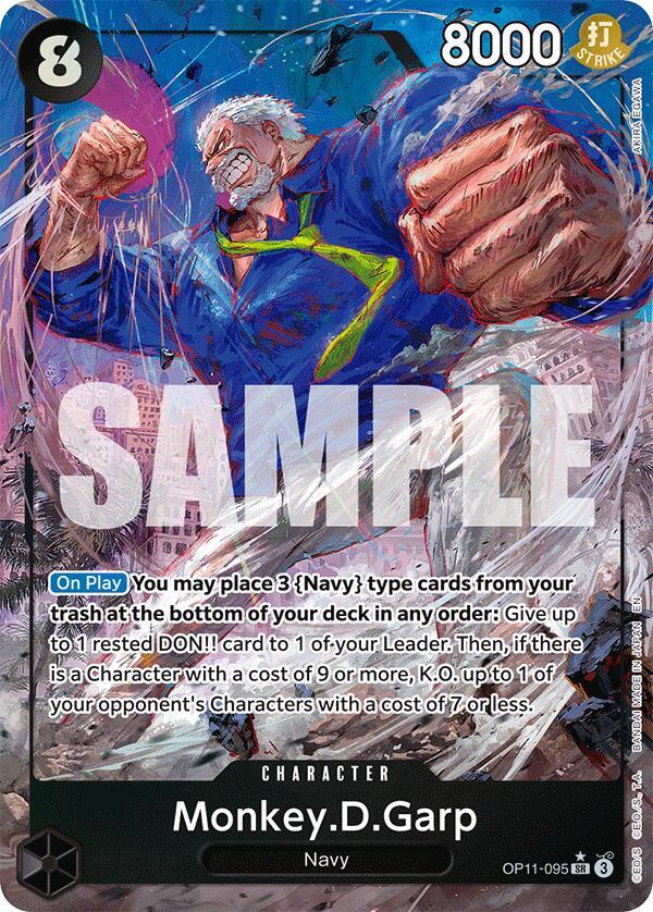 Monkey.D.Garp OP11-095 (A Fist of Divine Speed) - Alternate Art Foil