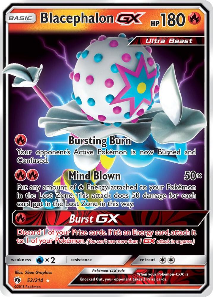 Blacephalon GX 52/214 (SM - Lost Thunder) - Holofoil