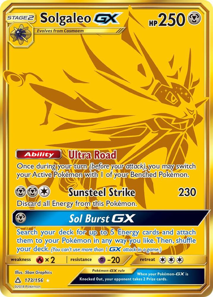 Solgaleo GX 173/156 (SM - Ultra Prism) - Holofoil