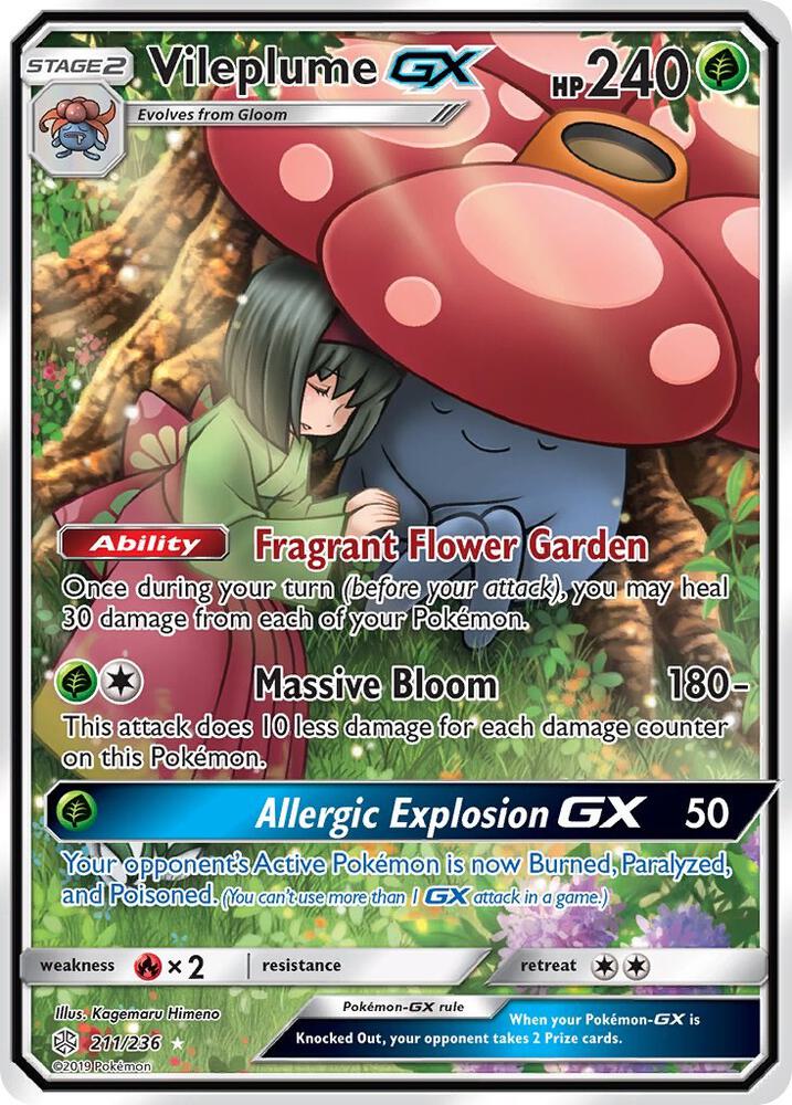 Vileplume GX 211/236 (SM - Cosmic Eclipse) - Holofoil