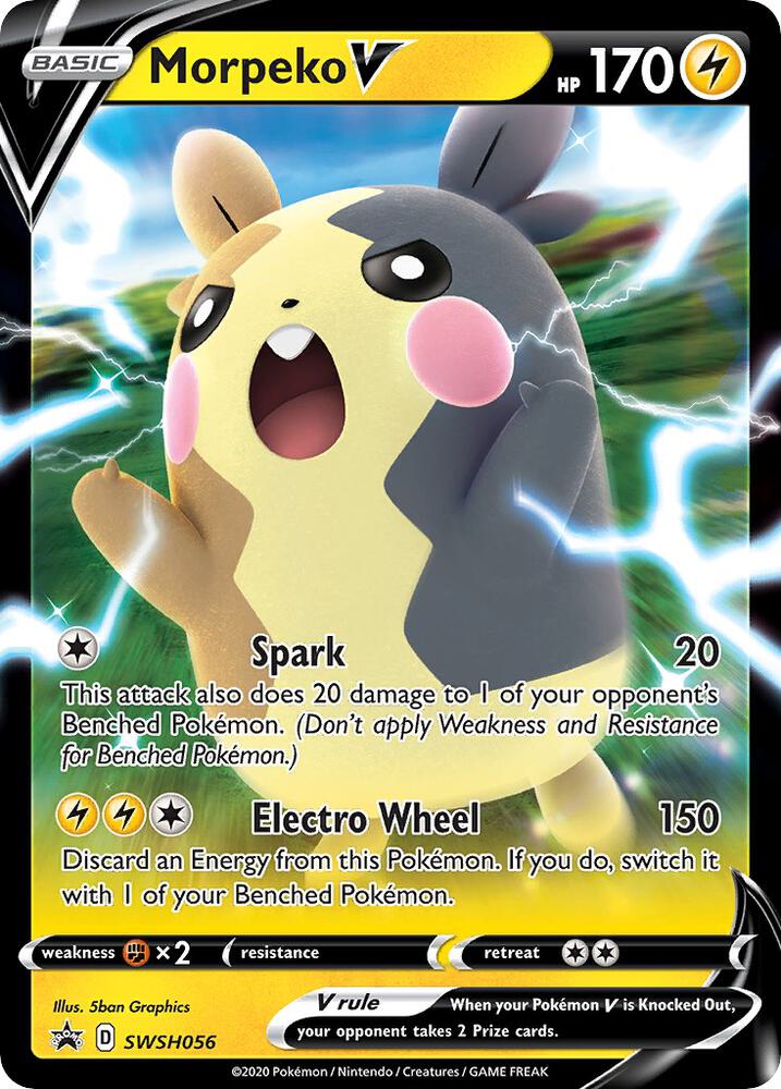 Morpeko V SWSH056 (SWSH: Sword & Shield Promo Cards) - Holofoil