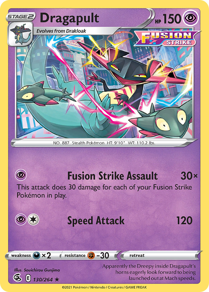 Dragapult — Fusion Strike #130/264 (Rare Holo)