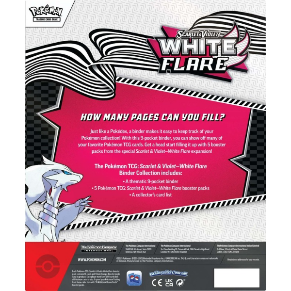Pokemon TCG Scarlet & Violet White Flare Binder Collection