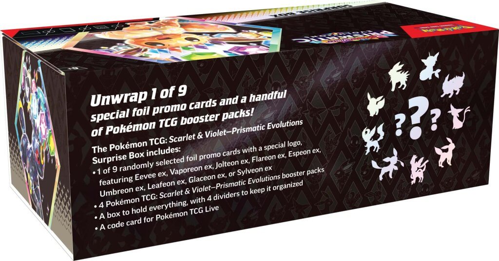 Pokemon TCG Scarlet & Violet Prismatic Evolutions Surprise Box