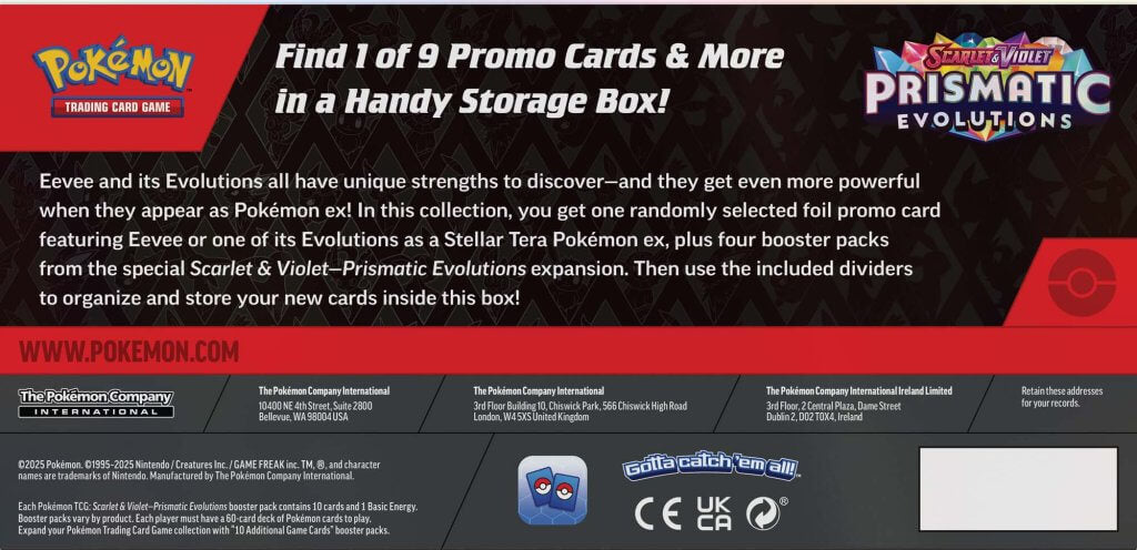 Pokemon TCG Scarlet & Violet Prismatic Evolutions Surprise Box