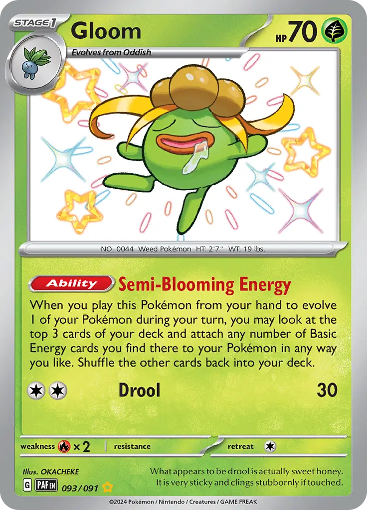 Pokemon TCG Scarlet & Violet Paldean Fates Gloom Shiny Rare 093/091 Melbemon Trading Cards Pokemon TCG Scarlet & Violet Paldean Fates Gloom Shiny Rare 093/091 Melbemon Trading Cards