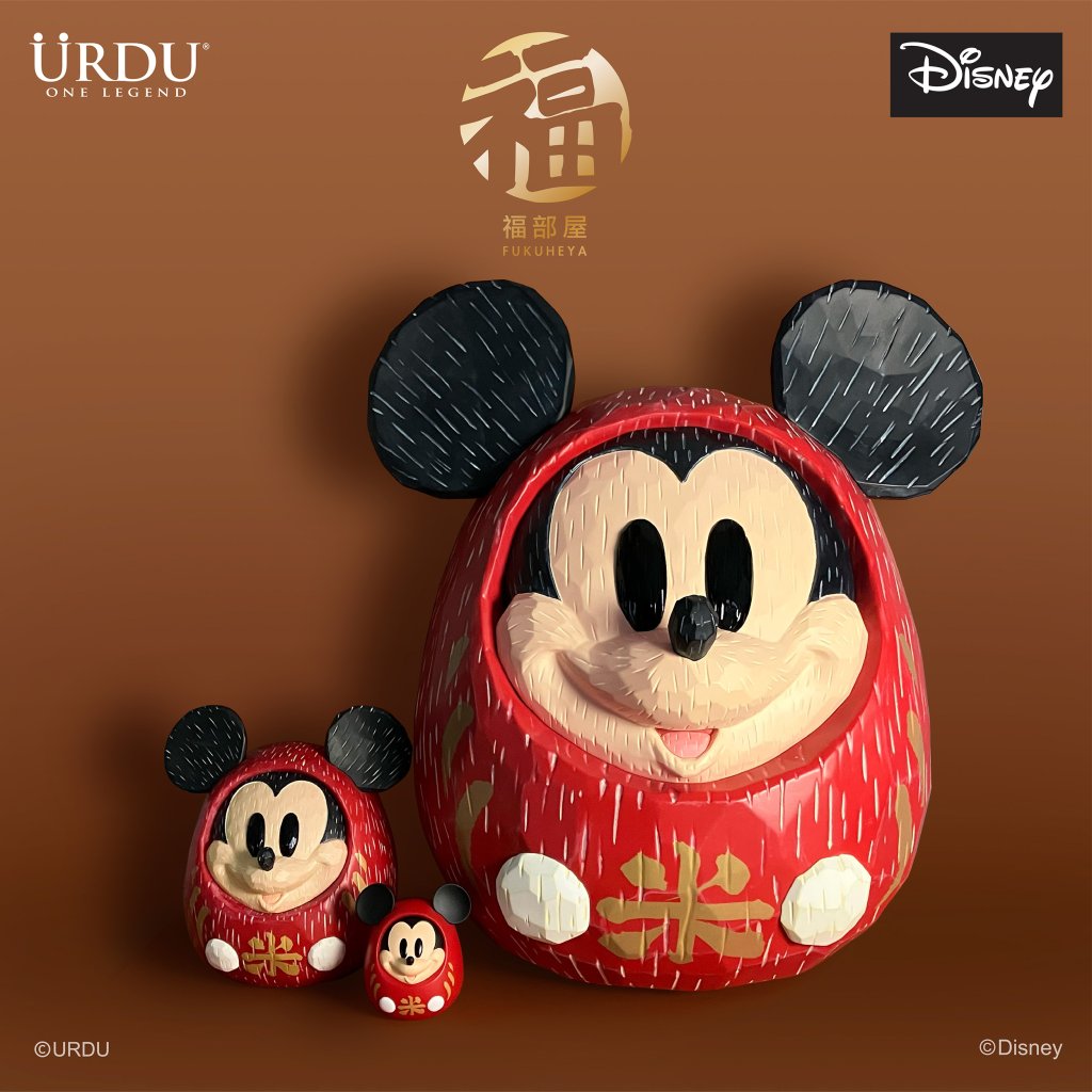 DISNEY FUKUHEYA DARUMA - MICKEY MOUSE (ORIGINAL) 45CM