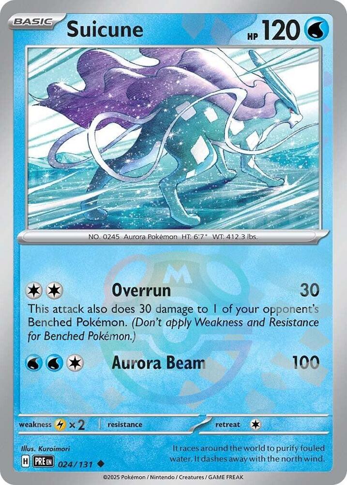 Pokemon TCG Scarlet & Violet Prismatic Evolutions - Suicune Masterball - 024/131