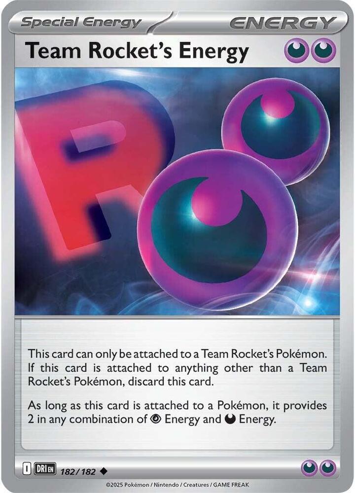 Team Rocket's Energy Reverse Holo - SV10: Destined Rivals (DRI) Melbemon Trading Cards Team Rocket's Energy Reverse Holo - SV10: Destined Rivals (DRI) Melbemon Trading Cards