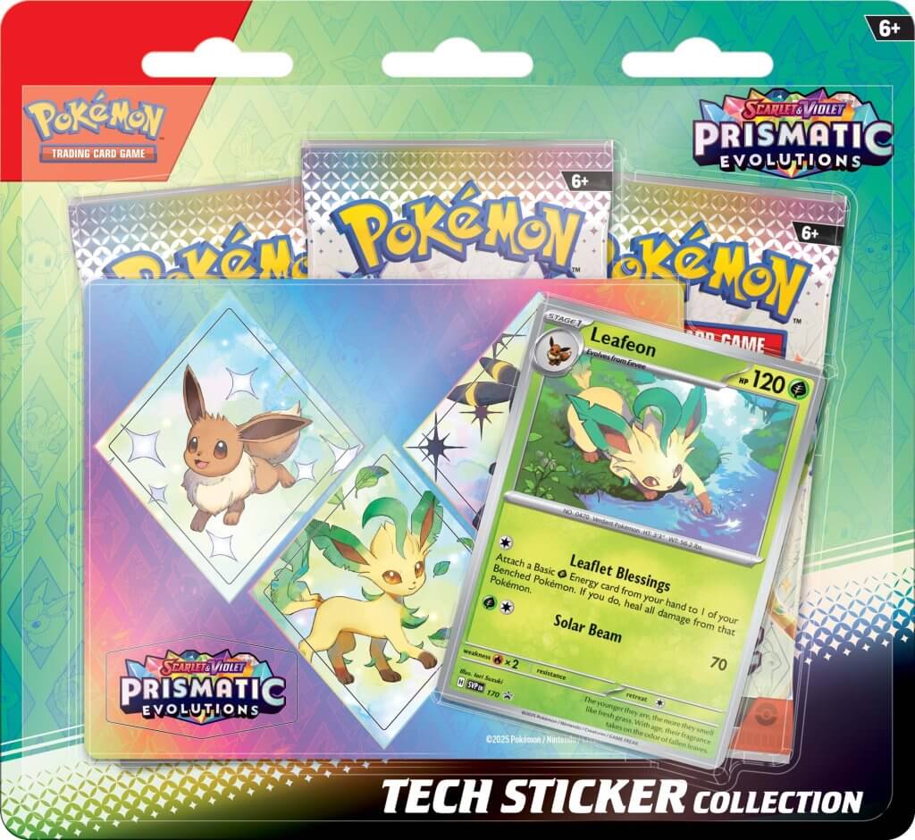 Pokemon TCG Scarlet & Violet Prismatic Evolutions Tech Sticker Collection