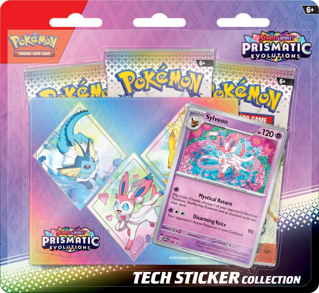 Pokemon TCG Scarlet & Violet Prismatic Evolutions Tech Sticker Collection