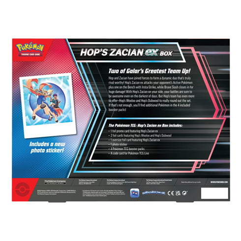 Pokemon TCG Scarlet & Violet Hop's Zacian EX Box