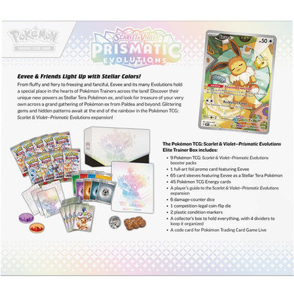 Pokemon TCG Scarlet & Violet  Prismatic Evolutions Elite Trainer Box