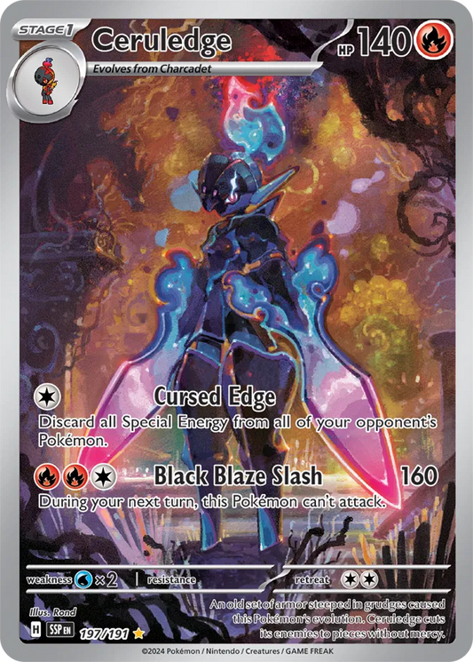 Pokemon TCG Scarlet & Violet Surging Sparks Ceruledge 197/191