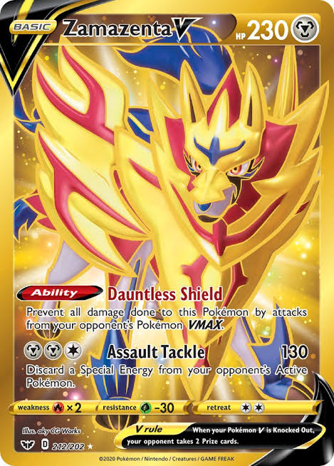 Pokemon TCG Japanese Sword & Shield Zamazenta V