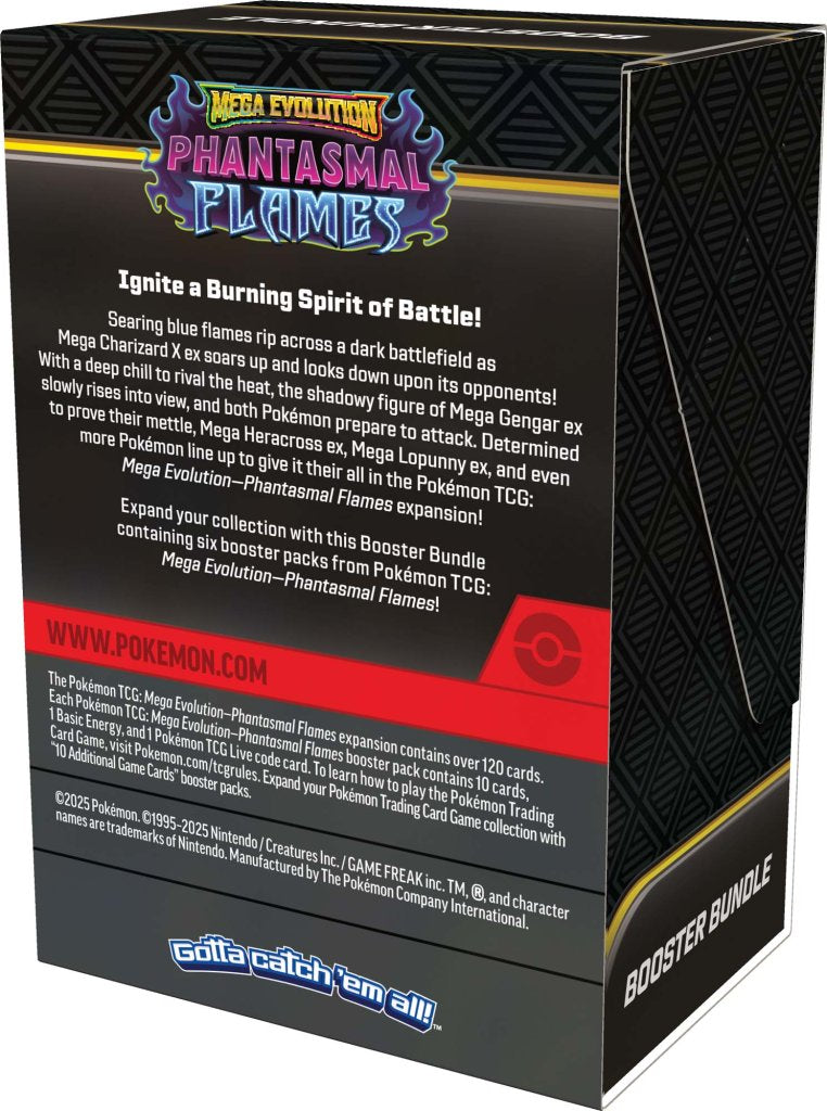 Pokemon TCG: Mega Evolution - Phantasmal Flames Booster Bundle