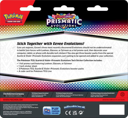 Pokemon TCG Scarlet & Violet Prismatic Evolutions Tech Sticker Collection