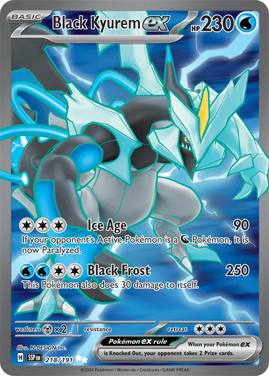 Black Kyurem ex - 218/191 - SV08: Surging Sparks (SSP)