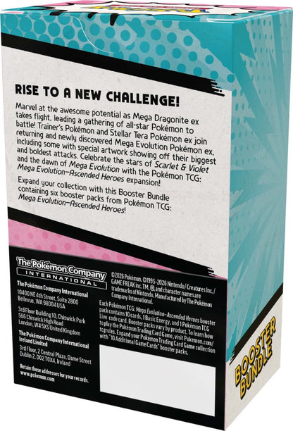 Pokémon TCG: Mega Evolution— Ascended Heroes Booster Bundle [Limit 1]