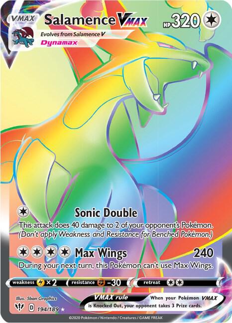 Salamence VMAX (Secret) - SWSH03: Darkness Ablaze